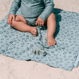 Swim Essentials Beach Towel - Blue Leopard