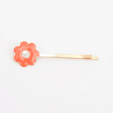 Enamel Hair Slides - Daisy