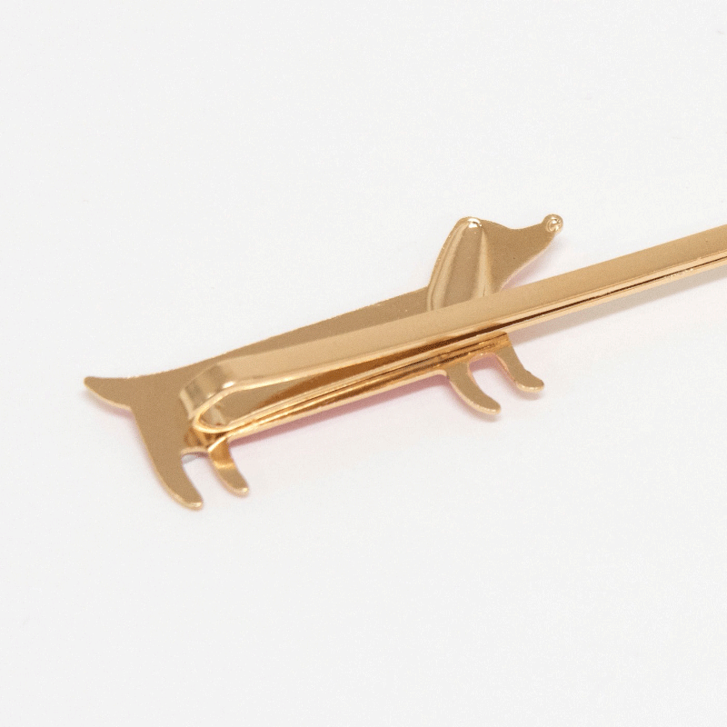 Enamel Hair Slides - Sausage Dog