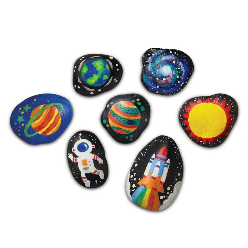 4M - KidzMaker Rock Painting - Space Glow In The Dark