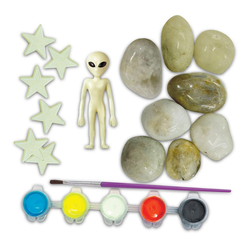 4M - KidzMaker Rock Painting - Space Glow In The Dark