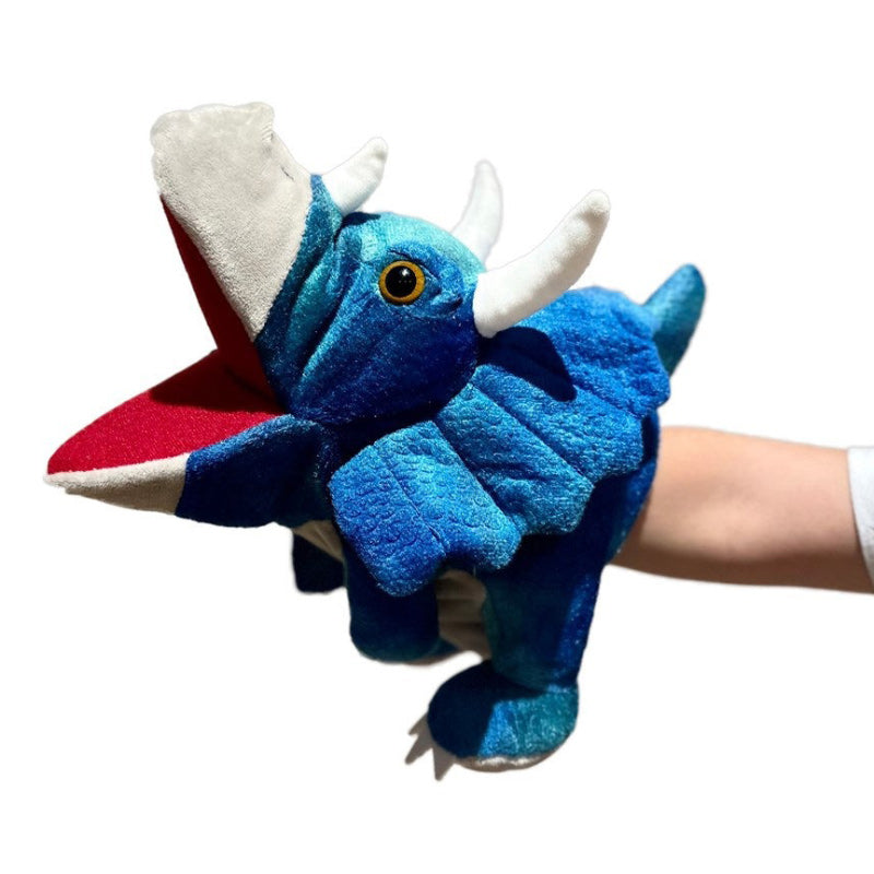 Plush Hand Puppet - Triceratops
