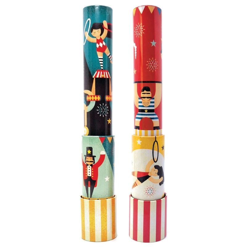 Tin Telescopic Kaleidoscope - Circus Assorted