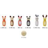 Wooden Animal Bowling Set Skittles