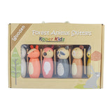 Wooden Animal Bowling Set Skittles