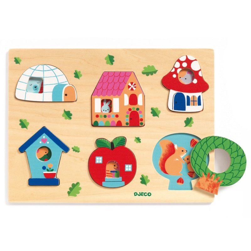 Djeco Coucou-house Wooden Puzzle