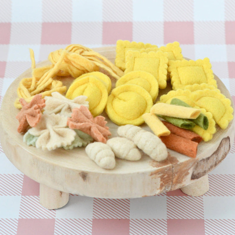 Felt Pasta Play Food Set