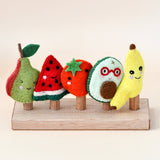 Felt Finger Puppet Set - Fruits