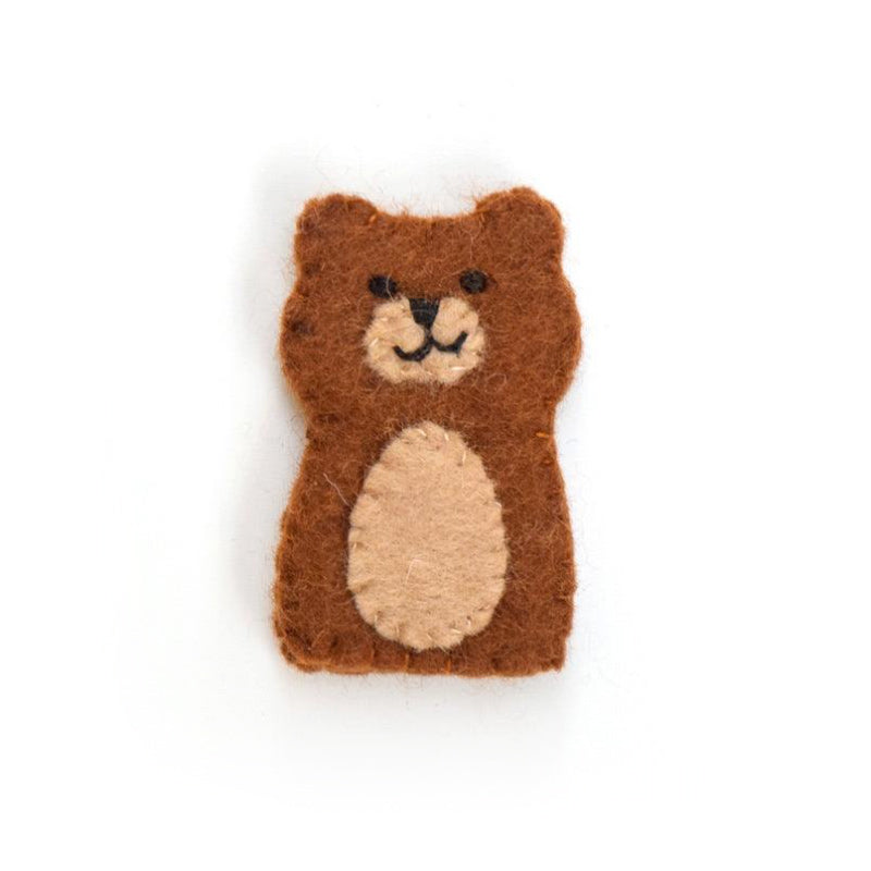 Felt Finger Puppet - Bear