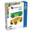 Magna Tiles 2PC Expansion Set - Cars Green/Yellow