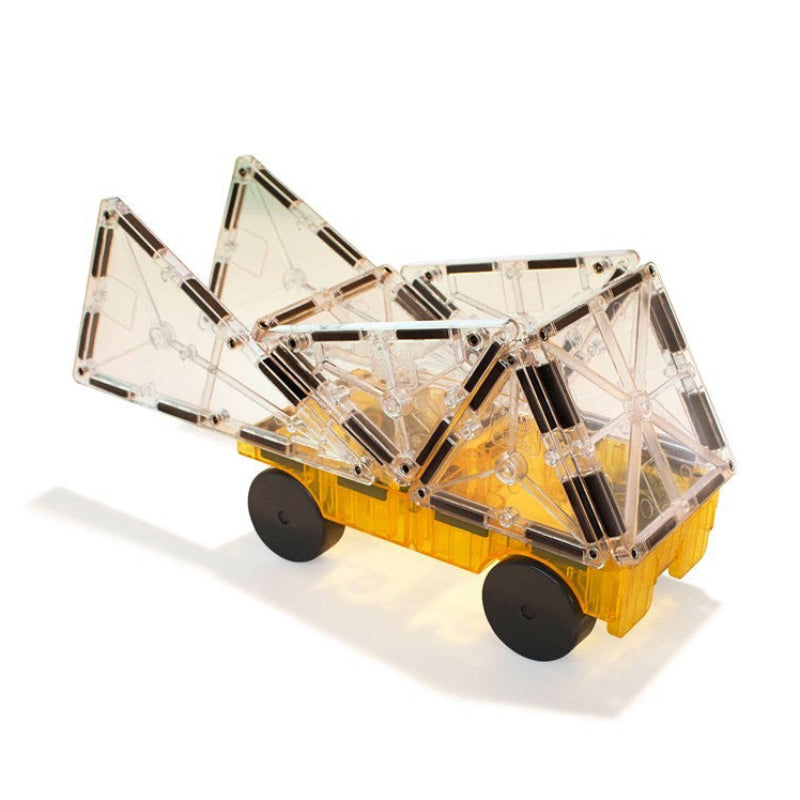 Magna Tiles 2PC Expansion Set - Cars Green/Yellow