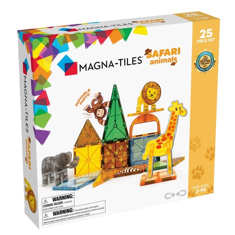 Magna Tiles 25PC Set - Safari Animals