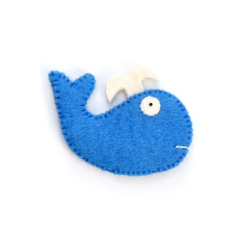 Felt Finger Puppet - Whale