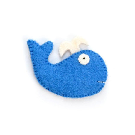 Felt Finger Puppet - Whale
