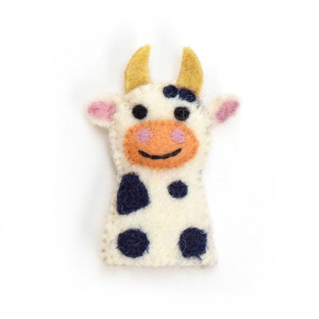 Felt Finger Puppet - Cow