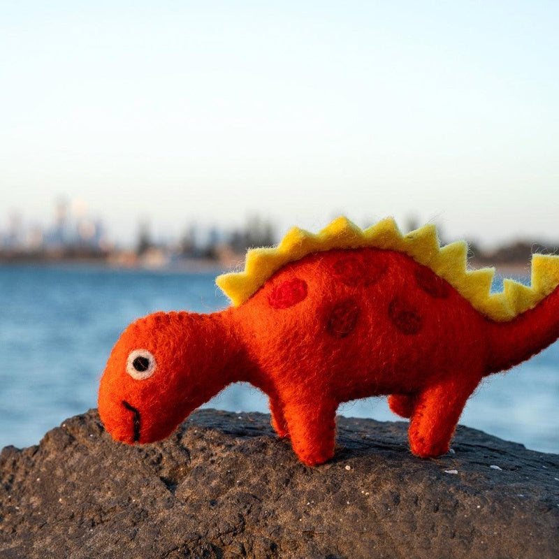 Felt Dinosaur Yellow Spikes