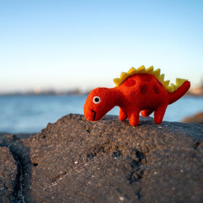 Felt Dinosaur Yellow Spikes