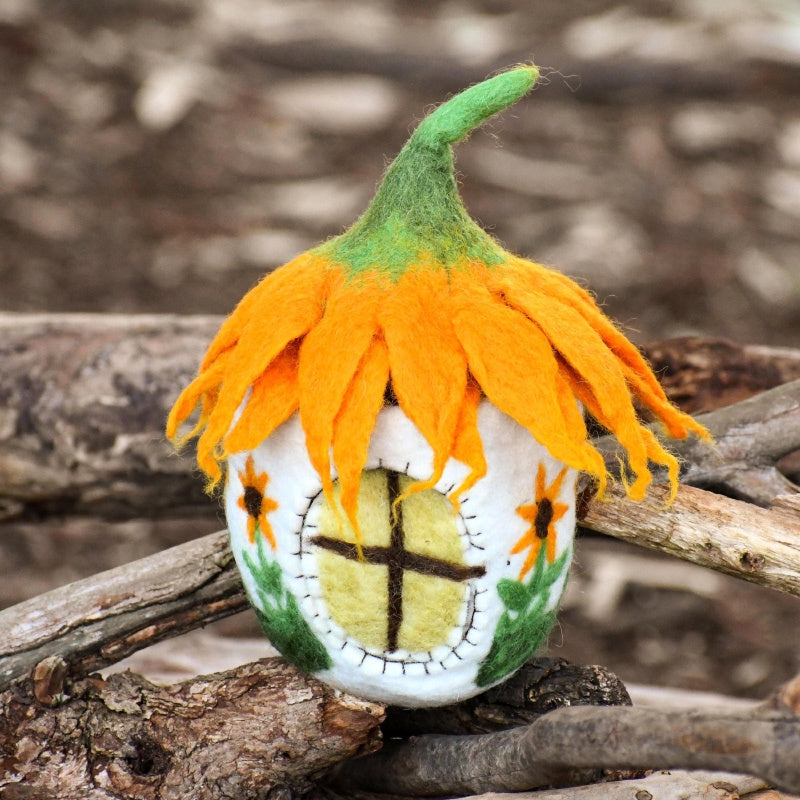 Felt Fairies and Gnomes House - Sunflower