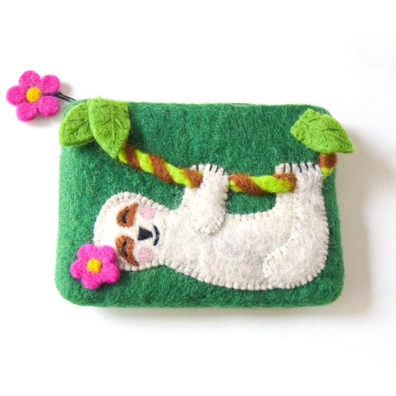 Felt Purse - Happy Sloth