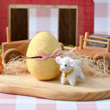 Felt Surprise Egg with Lamb Inside