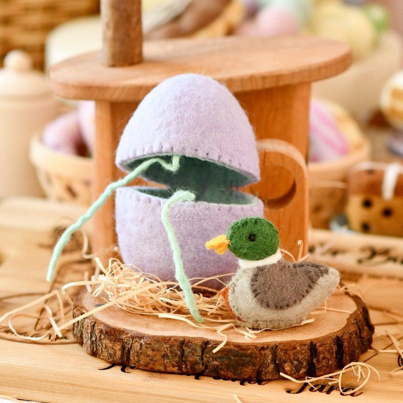 Felt Surprise Egg with Duck Inside