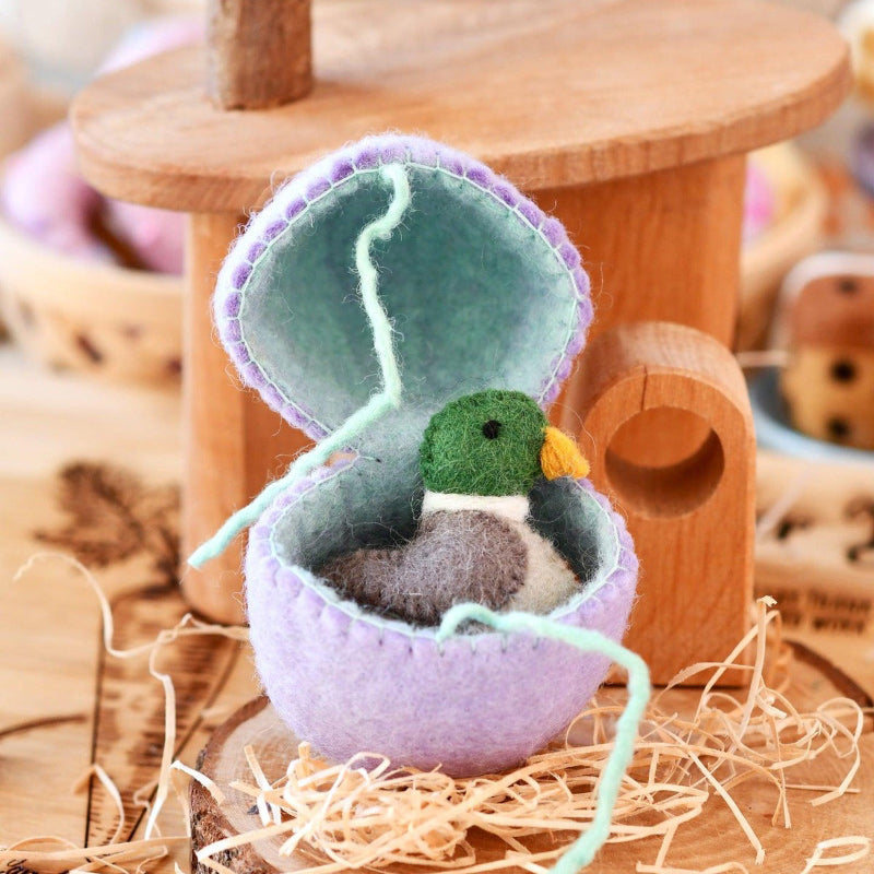 Felt Surprise Egg with Duck Inside