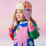 Halcyon Nights Sherpa Trapper Hat - Rainbow Valley