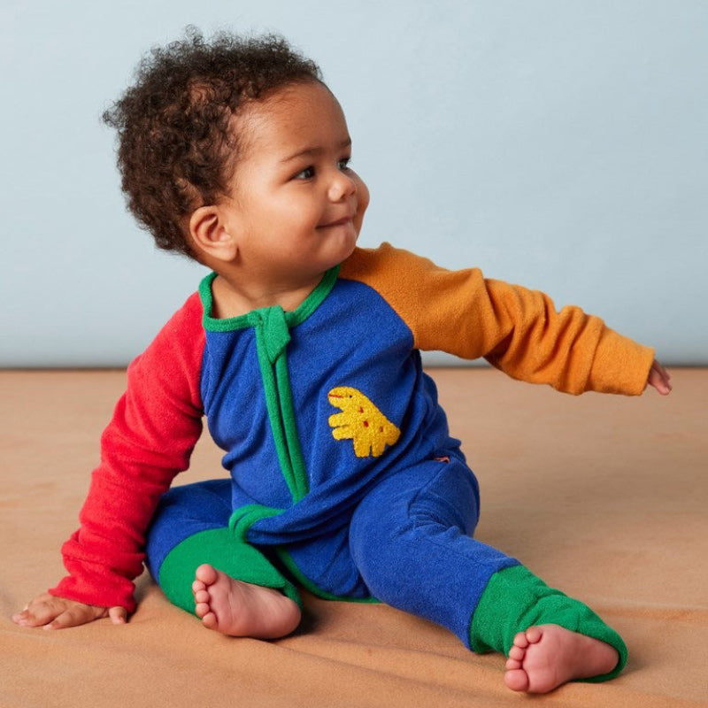 Halcyon Nights Terry LS Romper - Dino Days