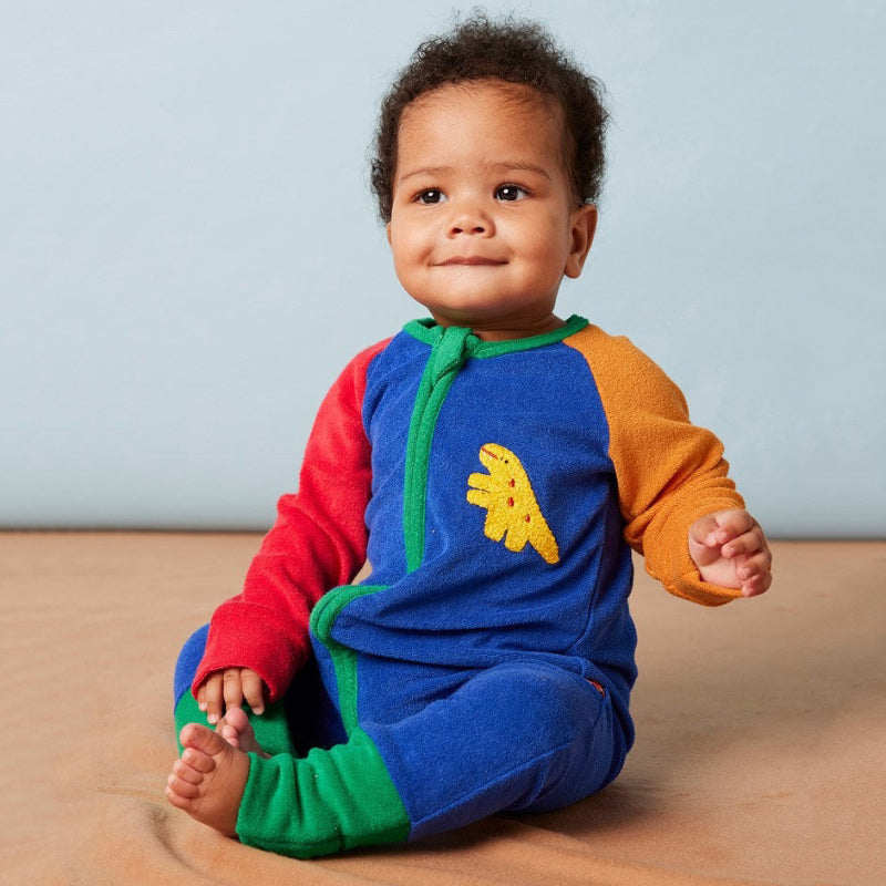 Halcyon Nights Terry LS Romper - Dino Days