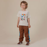 Goldie & Ace Retro Lightweight Sporty Pants - Brown