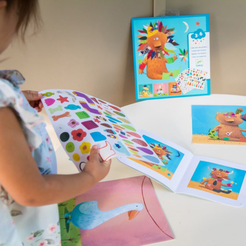 Djeco Create Animal Stickers