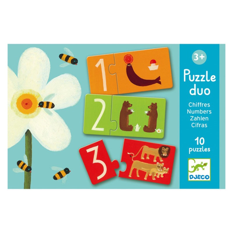 Djeco Duo Numbers 20PC Puzzle