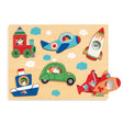 Djeco 6PC Coucou-Vroom Transport Wooden Puzzle