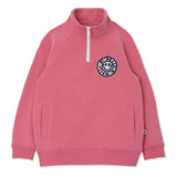 Minti Furry Half Zip Crew - Happy Pink