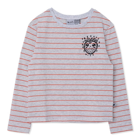 Minti Long Sleeve Tee - Berry Nice Coral Stripe