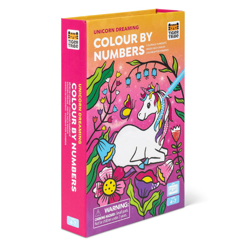 Tiger Tribe Colour By Numbers - Unicorn Dreaming