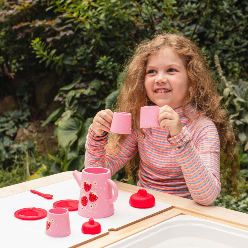 Tiger Tribe Silicone Tea Set - Strawberry Patch