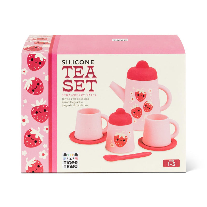Tiger Tribe Silicone Tea Set - Strawberry Patch