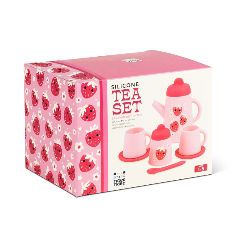 Tiger Tribe Silicone Tea Set - Strawberry Patch