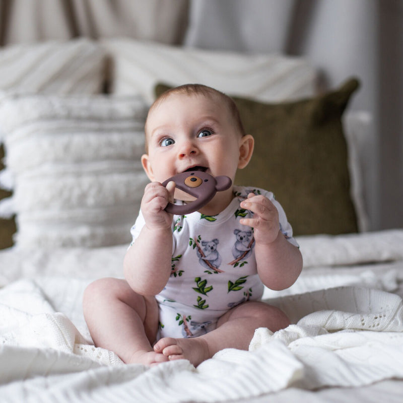 Winibeads Silicone Teether - Brown Bear