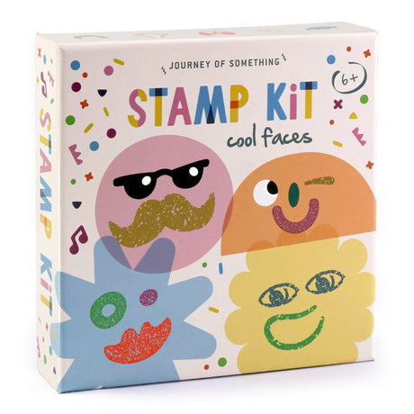 Journey of Something Wooden Stamp Kit - Cool Faces