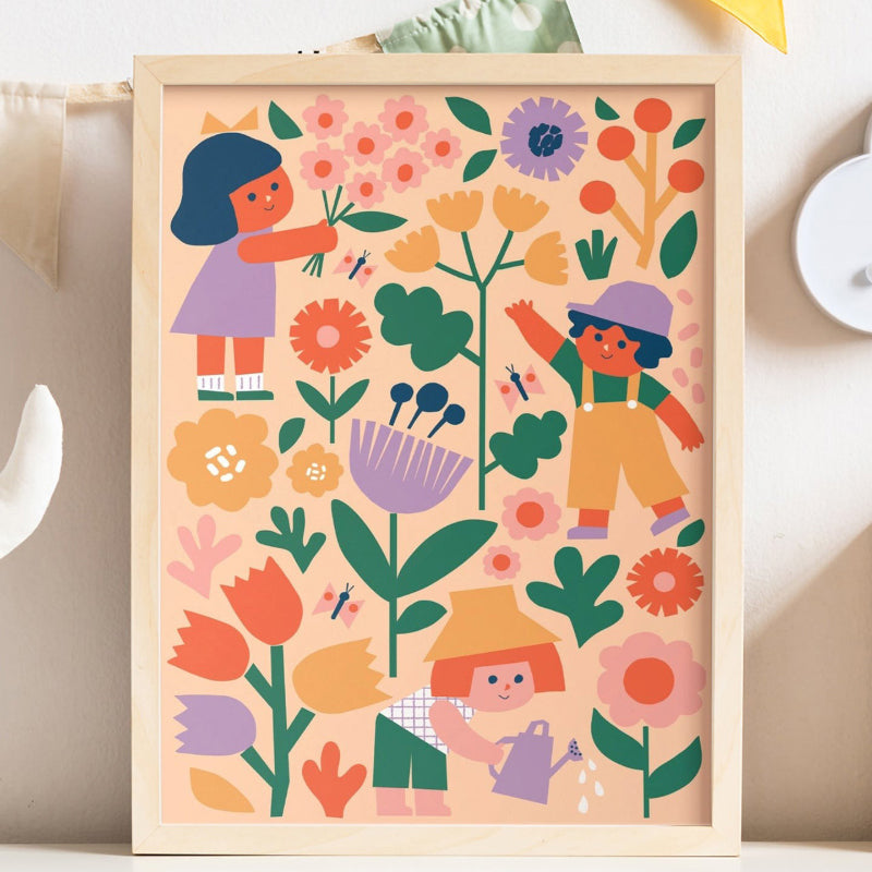 Journey of Something Kids Paint By Numbers Kit - Flower Patch