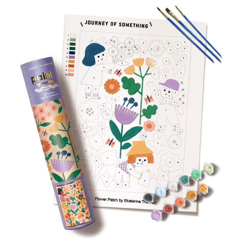Journey of Something Kids Paint By Numbers Kit - Flower Patch