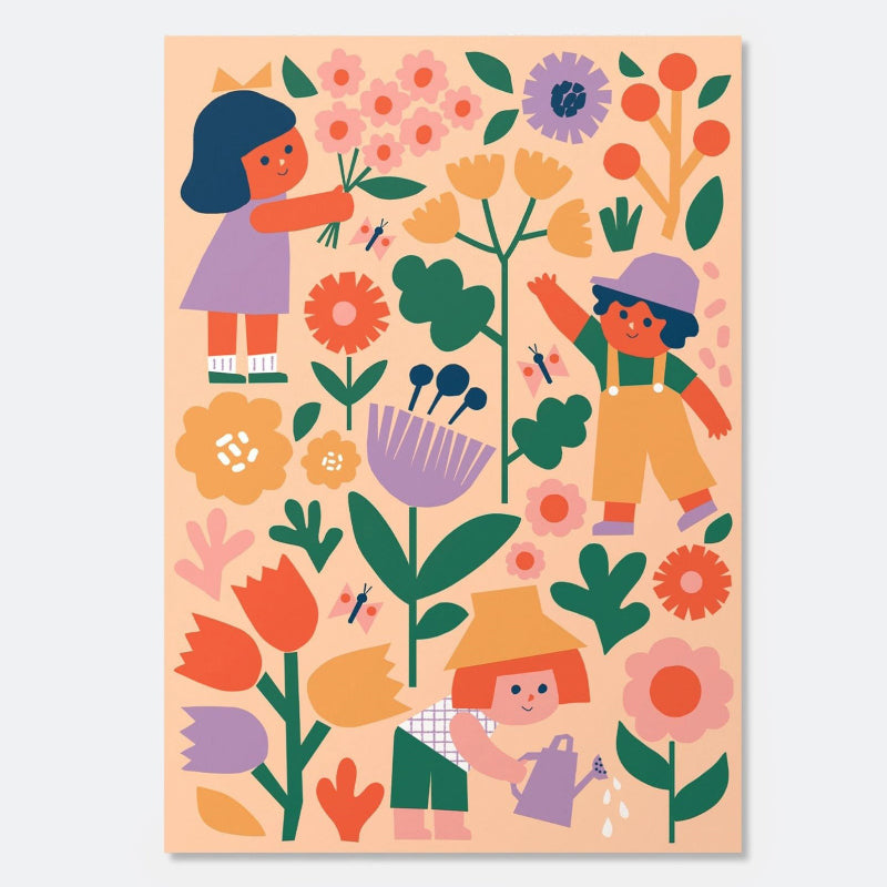 Journey of Something Kids Paint By Numbers Kit - Flower Patch