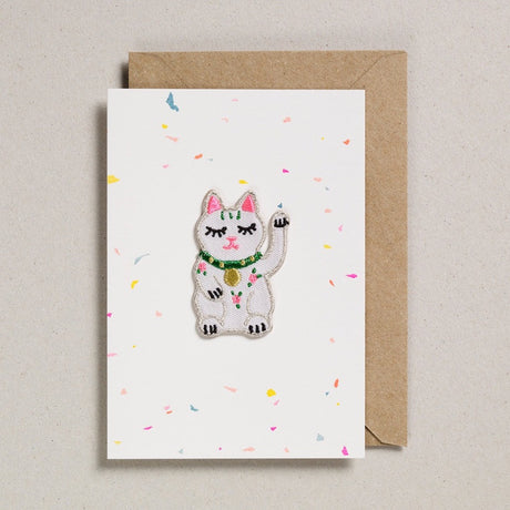 Patch Card - Lucky Waving Cat