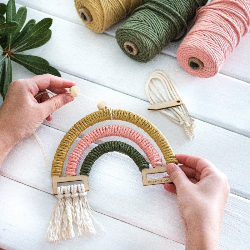 DIY Macrame Rainbow Kit