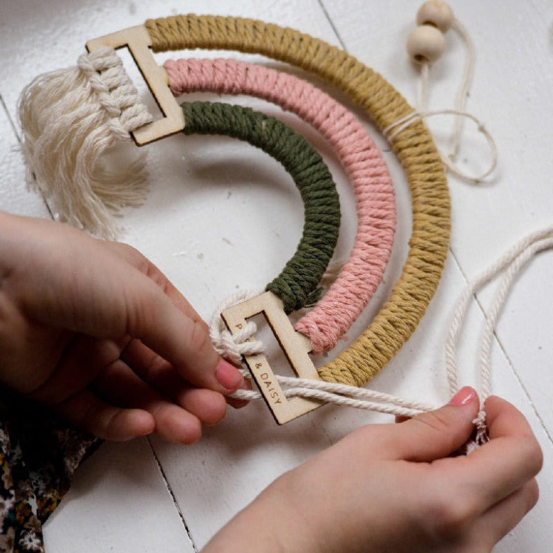 DIY Macrame Rainbow Kit
