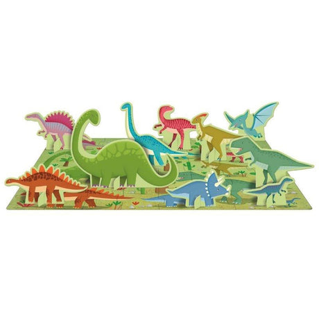 Sassi 3D Puzzle and Book Set 40PC - Learn With Dinosaurs