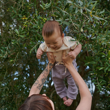 Nature Baby Short Sleeve Bodysuit - Delphine