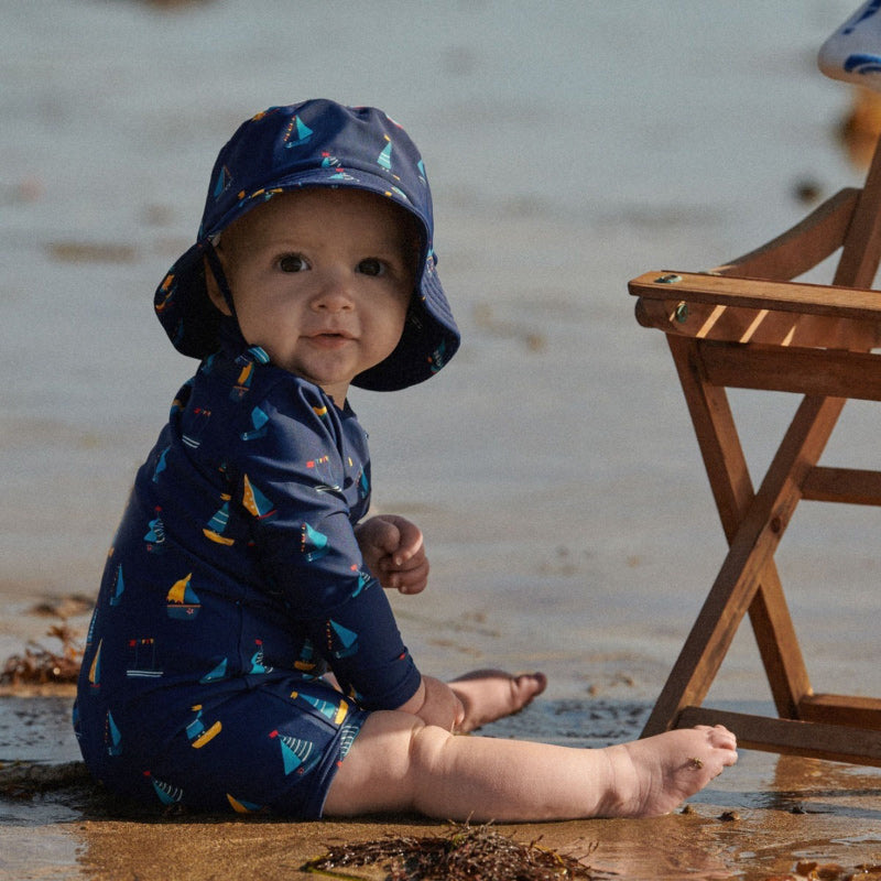 Nature Baby One Piece Bathing Trunks - Regatta Navy